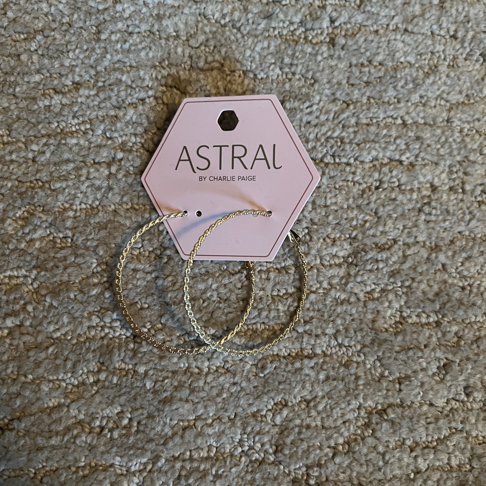 Gold hoop earrings
